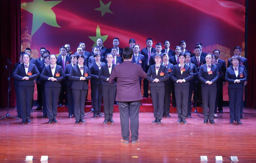 九游线上平台,九游（中国）2019年度工作动员大会---大合唱《团结就是力量》、《我爱你中国》